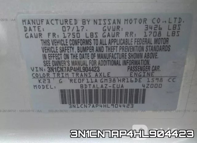 3N1CN7AP4HL904423 фото 10