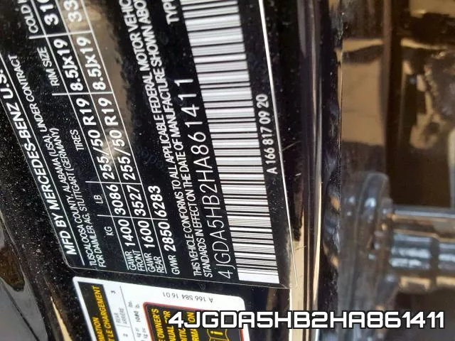 4JGDA5HB2HA861411 фото 2