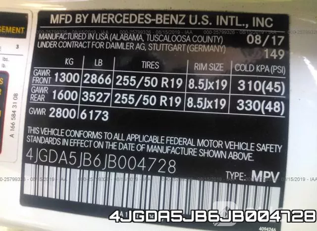 4JGDA5JB6JB004728 фото 10