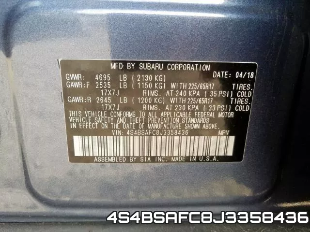 4S4BSAFC8J3358436 фото 2