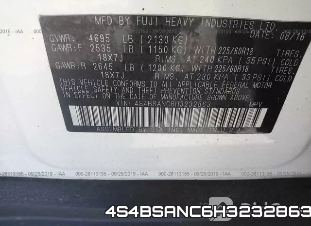 4S4BSANC6H3232863 фото 10