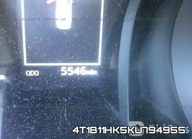 4T1B11HK5KU794955 фото 8