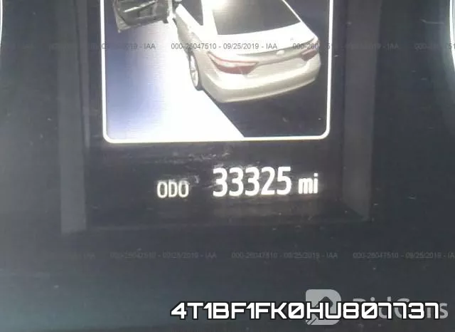 4T1BF1FK0HU807737 фото 8