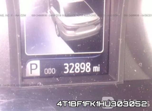 4T1BF1FK1HU303052 фото 8