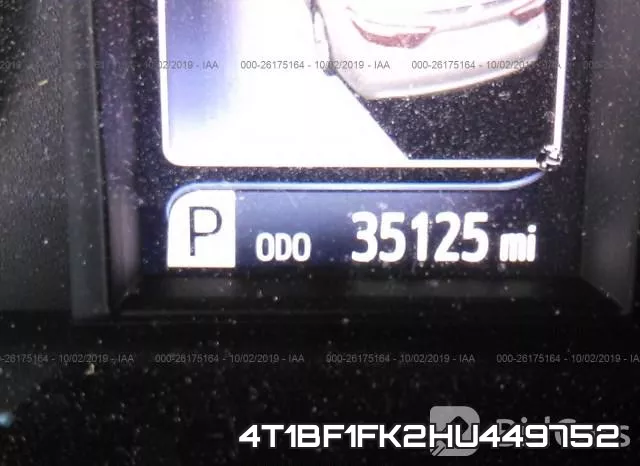 4T1BF1FK2HU449752 фото 8
