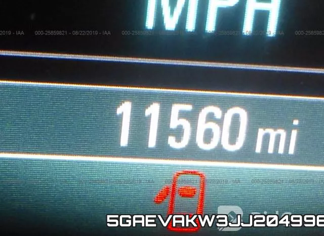 5GAEVAKW3JJ204996 фото 8