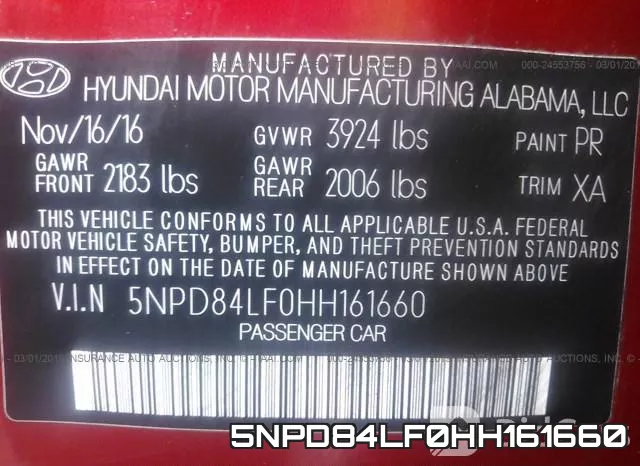 5NPD84LF0HH161660 фото 10