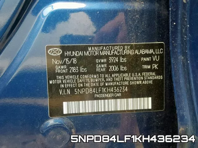 5NPD84LF1KH436234 фото 2