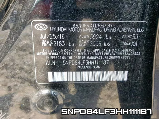 5NPD84LF3HH111187 фото 2