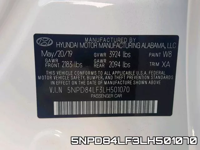 5NPD84LF3LH501070 фото 2