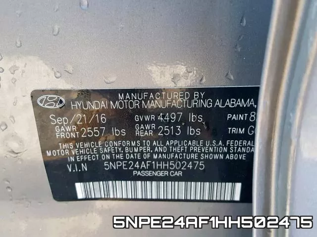 5NPE24AF1HH502475 фото 2