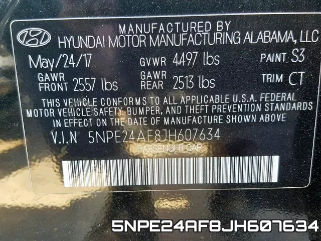 5NPE24AF8JH607634 фото 2