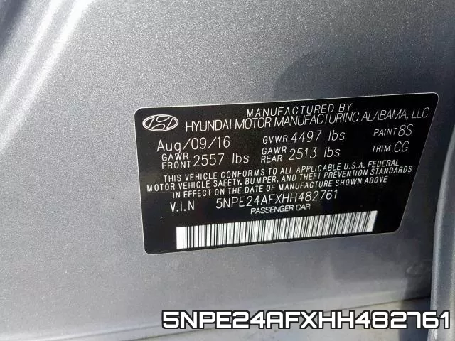5NPE24AFXHH482761 фото 2