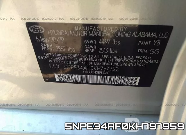 5NPE34AF0KH797959 фото 10