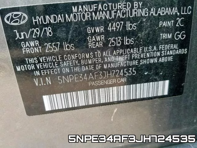 5NPE34AF3JH724535 фото 2