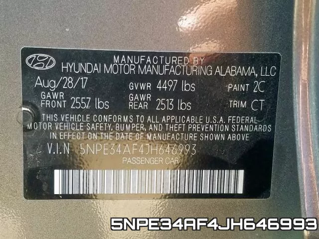 5NPE34AF4JH646993 фото 2