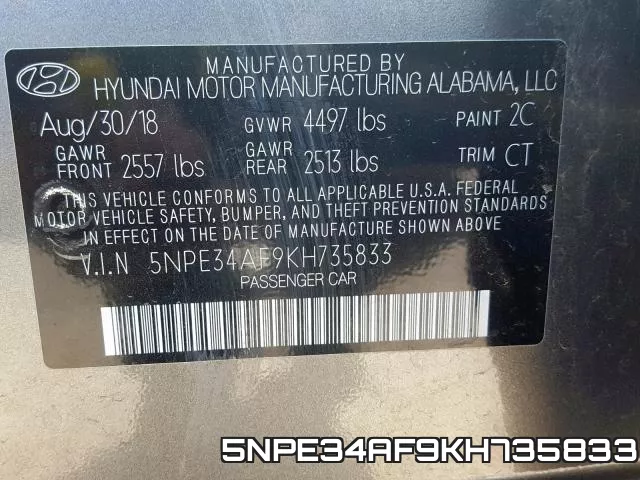5NPE34AF9KH735833 фото 2