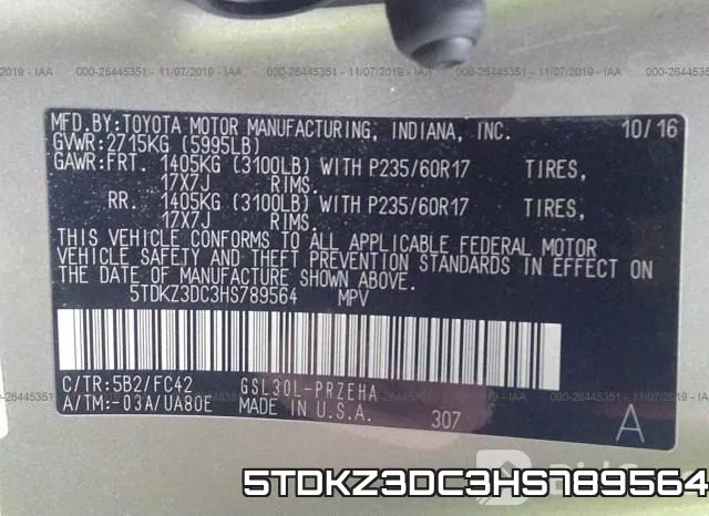 5TDKZ3DC3HS789564 фото 10
