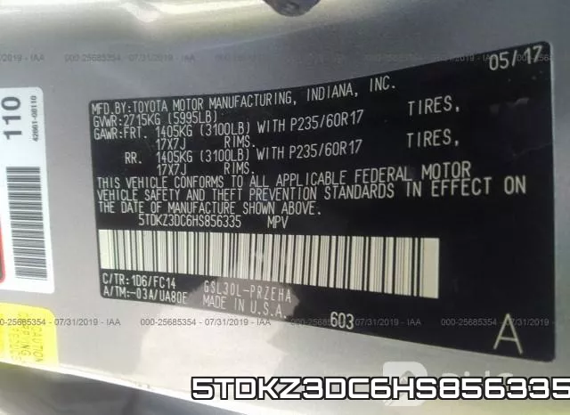5TDKZ3DC6HS856335 фото 10