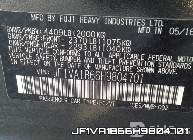 JF1VA1B66H9804701 фото 10