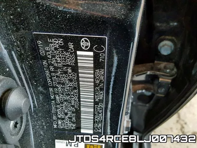 JTDS4RCE8LJ007432 фото 2