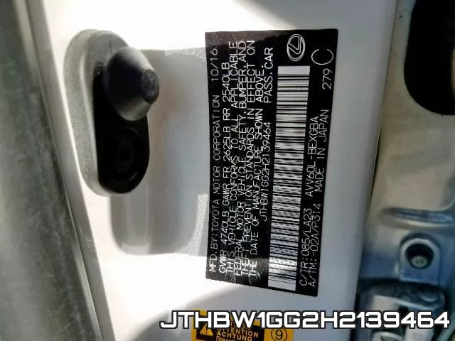 JTHBW1GG2H2139464 фото 2