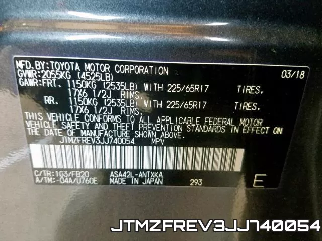 JTMZFREV3JJ740054 фото 2