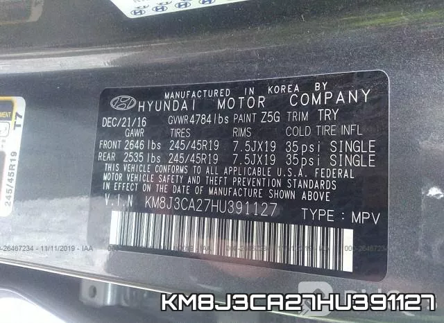 KM8J3CA27HU391127 фото 10