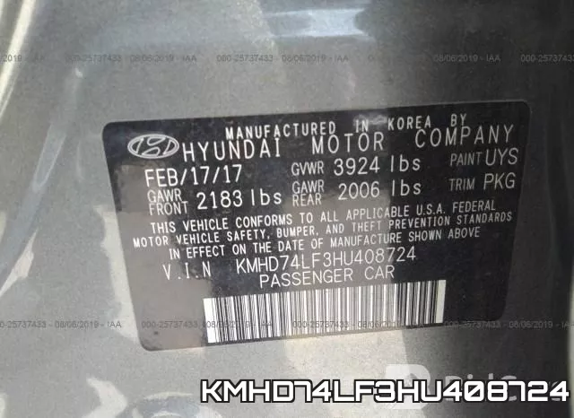 KMHD74LF3HU408724 фото 10