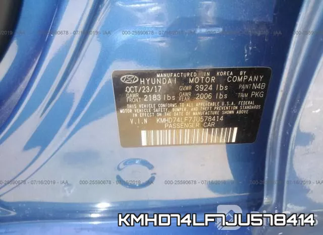 KMHD74LF7JU578414 фото 10