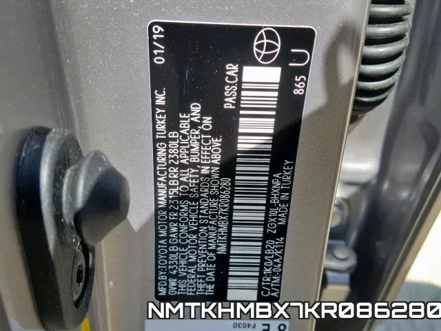 NMTKHMBX7KR086280 фото 2