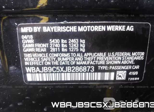 WBAJB9C5XJB286873 фото 10