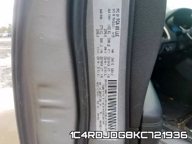 1C4RDJDG8KC721936 фото 2