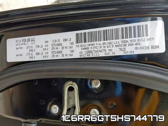1C6RR6GT5HS744779 фото 2