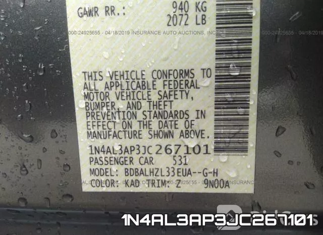 1N4AL3AP3JC267101 фото 10
