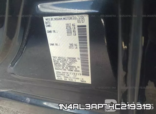 1N4AL3AP7HC219319 фото 10