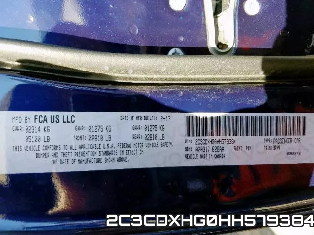 2C3CDXHG0HH579384 фото 2