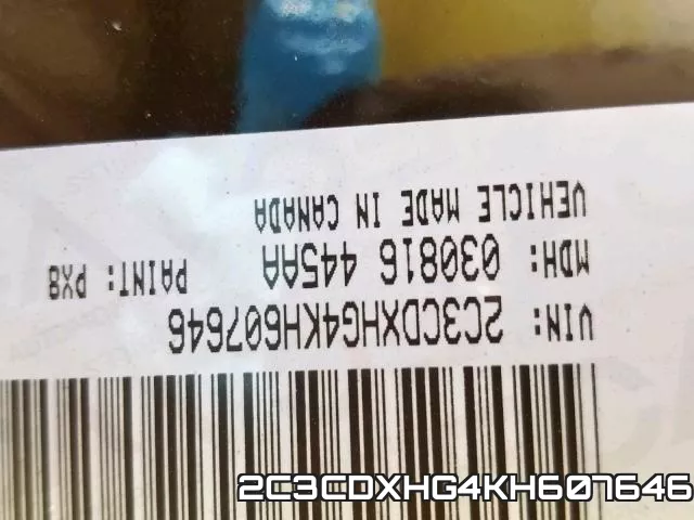 2C3CDXHG4KH607646 фото 2