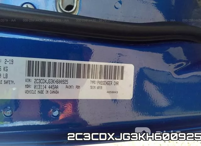 2C3CDXJG3KH600925 фото 10