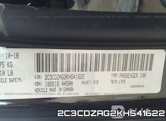 2C3CDZAG2KH541622 фото 10