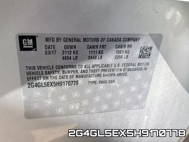 2G4GL5EX5H9170778 фото 2
