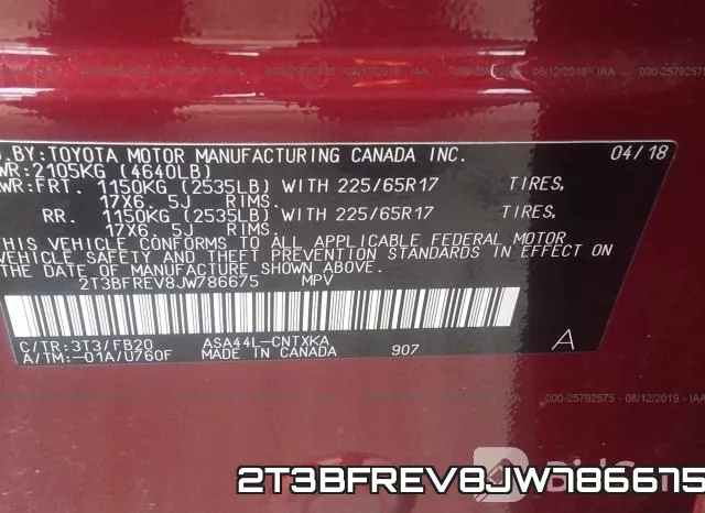 2T3BFREV8JW786675 фото 10