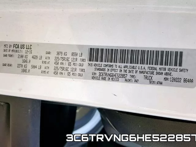 3C6TRVNG6HE522857 фото 2