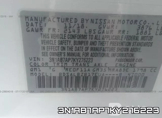 3N1AB7AP7KY276223 фото 10