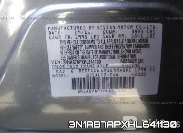 3N1AB7APXHL641130 фото 9