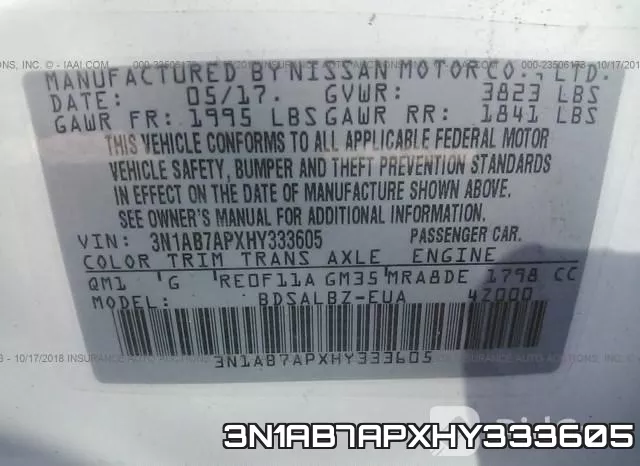 3N1AB7APXHY333605 фото 10