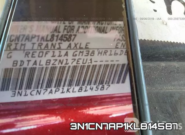 3N1CN7AP1KL814587 фото 10