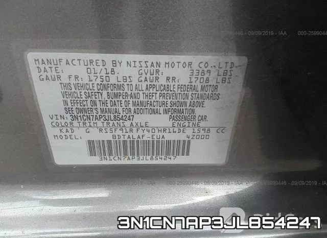 3N1CN7AP3JL854247 фото 10