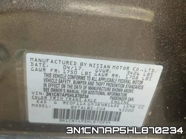 3N1CN7AP5HL870234 фото 2