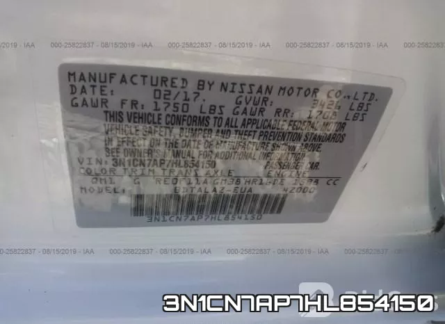 3N1CN7AP7HL854150 фото 10